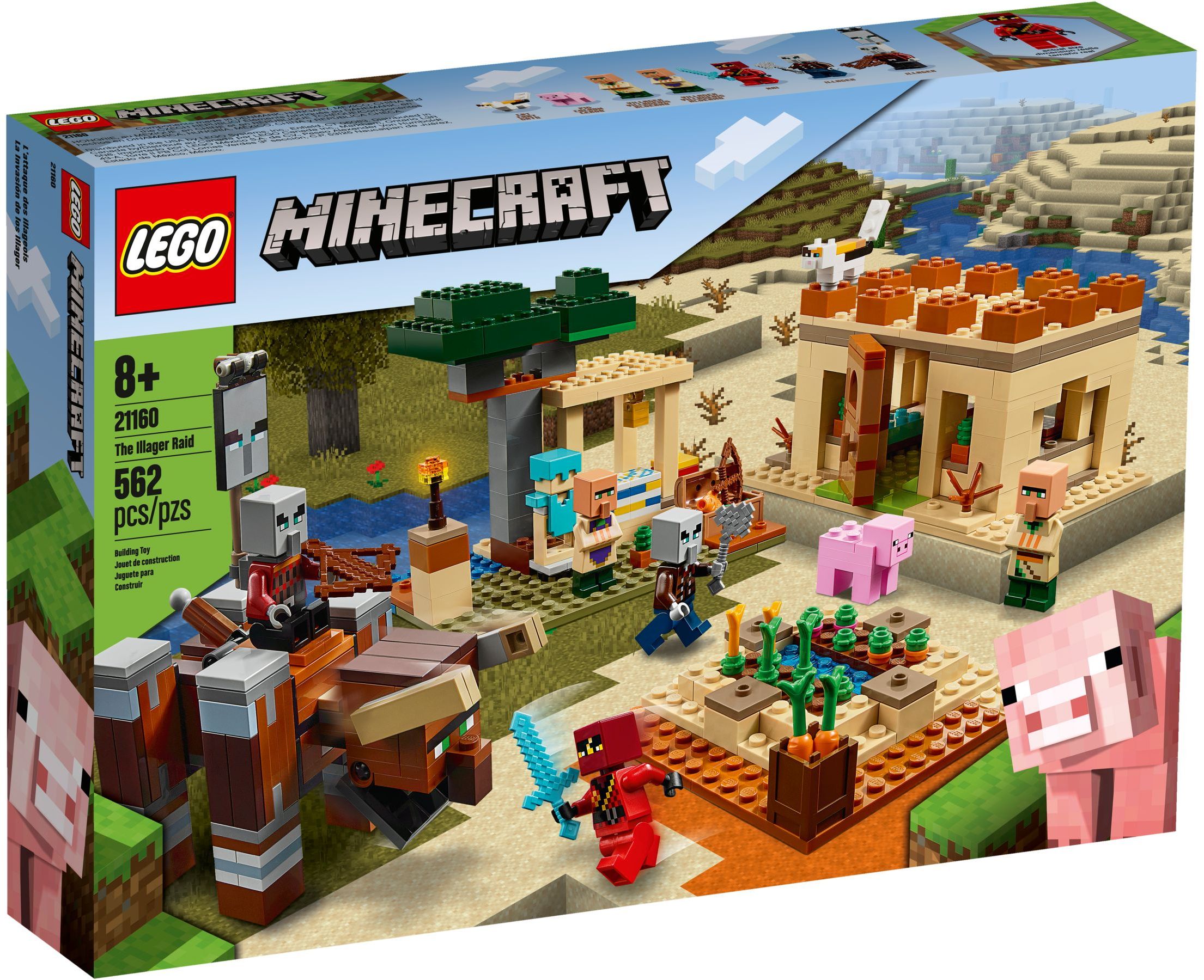 LEGO® 21185 Minecraft Le Bastion du Nether, Jouet dès 8 Ans, avec