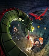 The Basilisk in promotional art for the video game