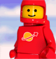 Lego Red Astronaut 