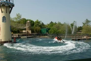 The Sultan's guards on a jetski