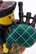 A close view on the Bagpiper's bagpipe