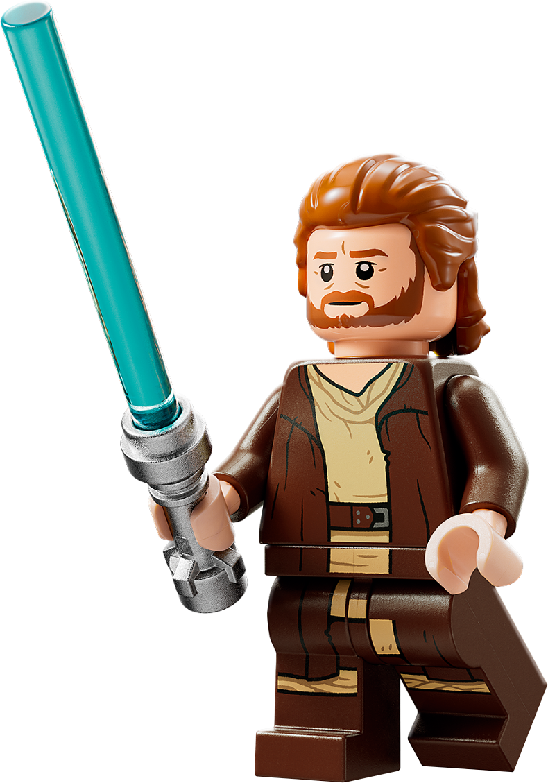 Obi-Wan Kenobi with Lightaber Clone Wars LEGO Star Wars Minifigure 