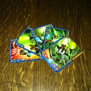 The cards included with the set