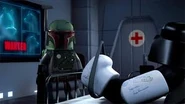 Boba Fett taking orders from Darth Vader.