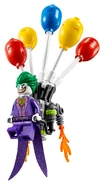 The Joker using his balloon escape device.