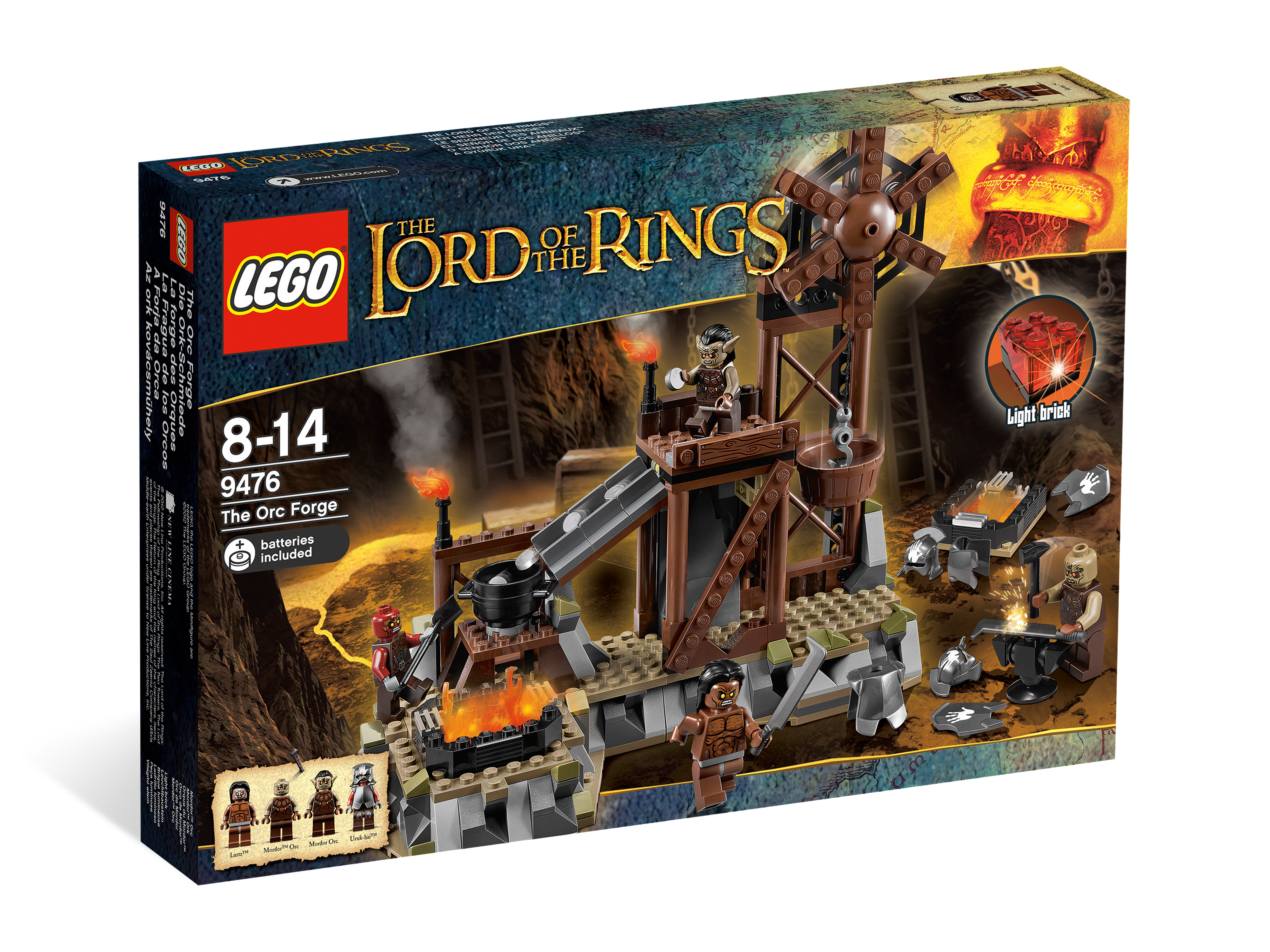 NW LEGO Lord of the Rings LOTR 9476 URUK-HAI WHITE HAND HELMET/SHIELD  Minifigure