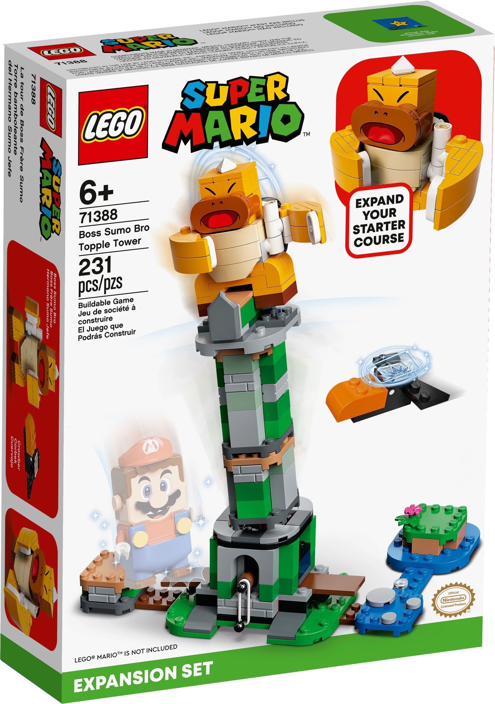 LEGO Super Mario Adventures with Mario Starter Course 71360 Building Kit,  Interactive Set Featuring Mario, Bowser Jr. and Goomba Figures (231 Pieces)  