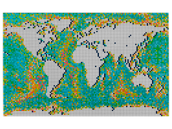 Nouveau LEGO Art 31203 La Carte du Monde