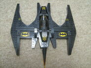 The Batwing as it resembles the Batman logo