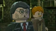 Harry as Runcorn (left) with Ron as Reginald