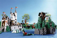 A prototype Castle set based on the idea of the Loch Ness Monster