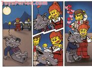 In a comic from the instructions