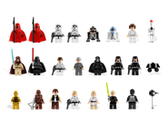 The minifigures included in the set.