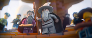 Gandalf with Dumbledore in The LEGO Movie.