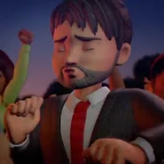 Dancing at Andrea's performance.