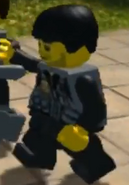 Appears in LEGO City Undercover: The Chase Begins in black uniform rather than blue.