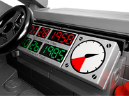 The DeLorean's dashboard