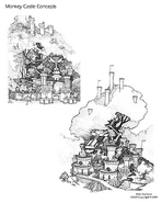 Ape castle sketches