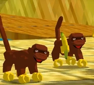 Two monkeys in Lego Chess