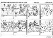 Storyboards for the introduction FMV