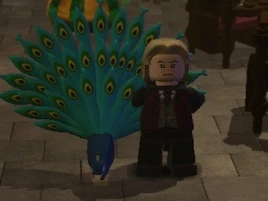 Lucius Malfoy's peacock