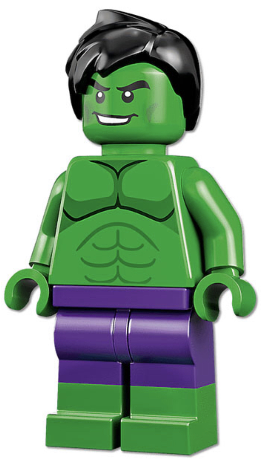 Lego Hulk 76078 Big Figure with Dark Green Hair Avengers Super Heroes  Minifigure