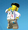 Artist with Mustache in LEGO City: Undercover