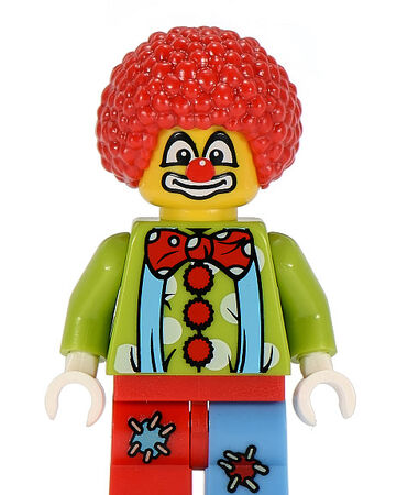 Lego Minifigure Clown face with Mohawk