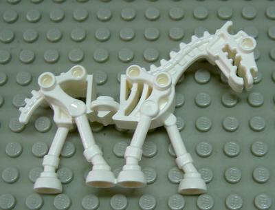Lego White Skeleton Horse 