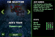 Jack's Truck (Notice the misspelled name)