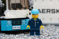 Photo of the driver with the truck and one of the containers. More photos of the set at: http://www.fdbk.su/maersk