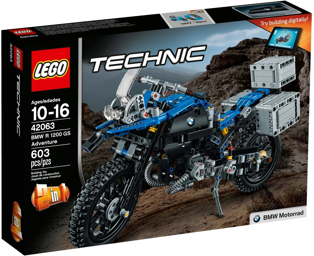 GS ADV LEGO Technic BMW R 1200 GS Adventure 42063 Building Kit, 603