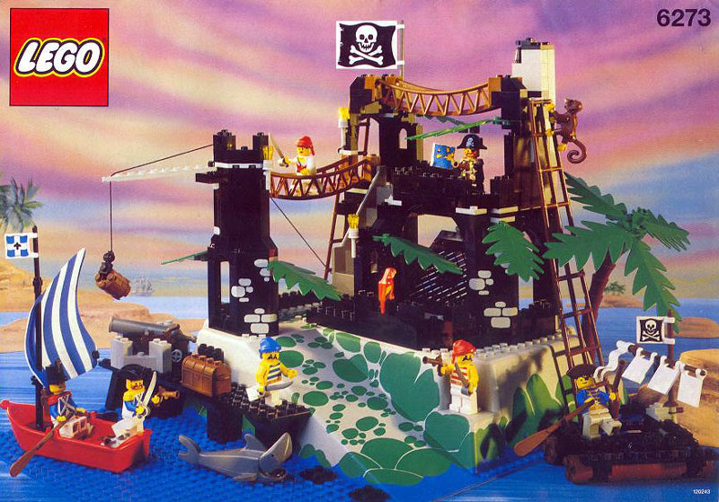 Pirate Theme Sets - LEGO 6270 Forbidden Island Vintage 1989