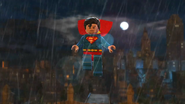 Superman over Gotham City