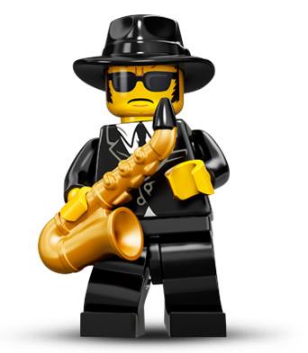 Joueur de saxophone, Wiki LEGO