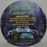 The back of the piece of card the minifigure comes on