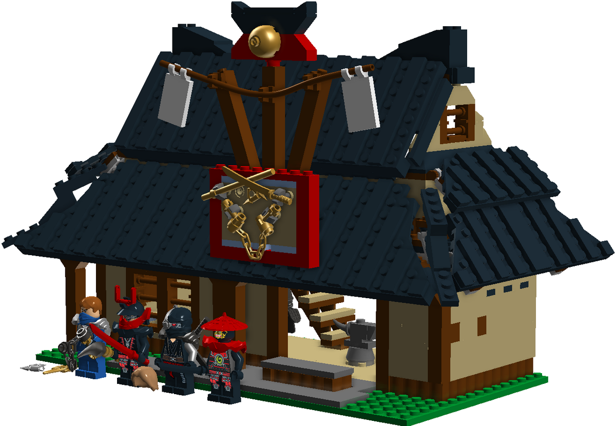 Lego ninjago kai's blacksmith shop clearance