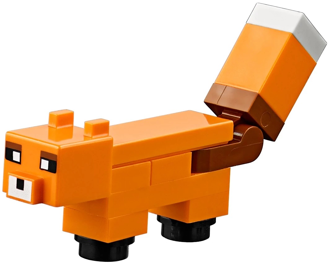 1 LEGO Minifigure Minecraft Fox orange 