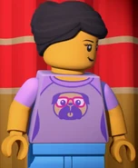 Rooky Partnur wearing the Babysitter's outfit.