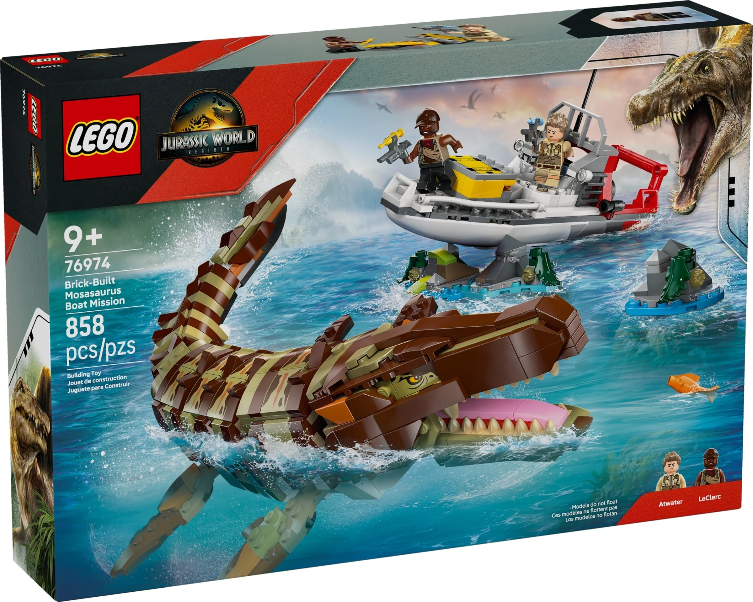76974 Brick-Built Mosasaurus Boat Mission | Brickipedia | Fandom