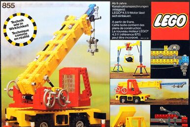 Lego Set 490 Mobile Crane From 1975 With Instructions 