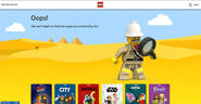 LEGO.com error page