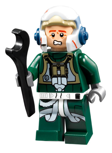 Lego Star Wars Rebel A-Wing Pilot Minifigure Torso Body #A10 