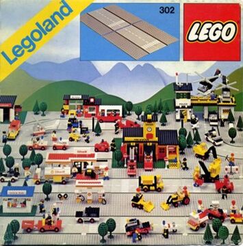 Lego straight road store