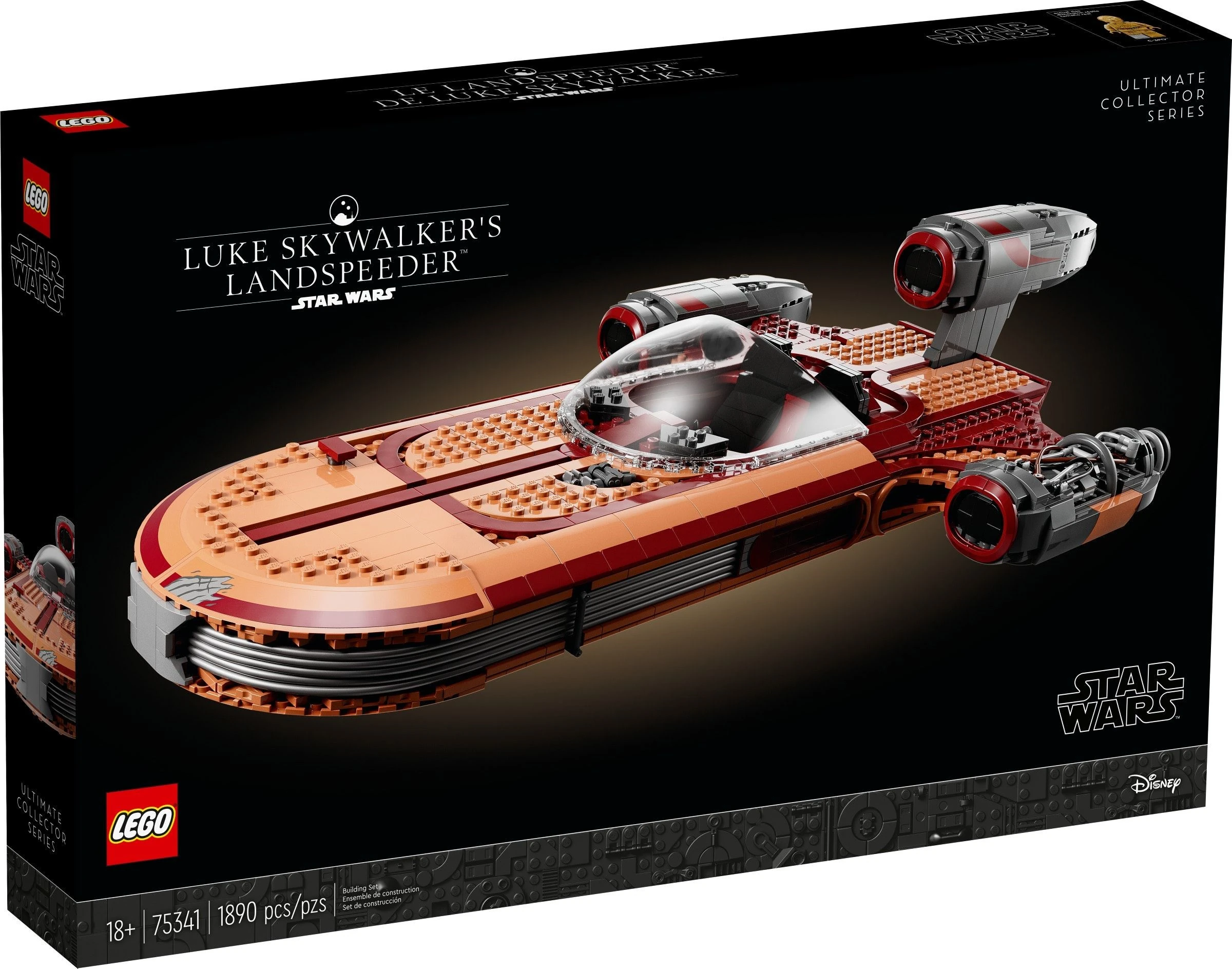 75341 Luke Skywalker's Landspeeder | Brickipedia | Fandom