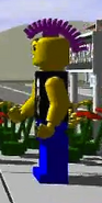 A Punk Rocker in LEGO Loco