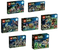 All of the Monster Fighters sets so far, excluding 9465 The Zombies and the 10228 Haunted House