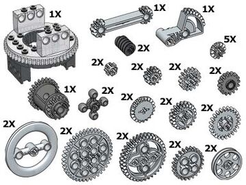 Lego gear sale wheel