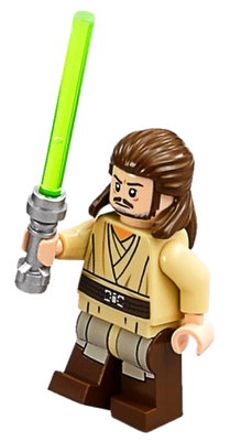 ancienne version Lego Star Wars Qui-Gon Lightsaber avec accessoires 