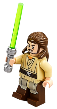 LEGO Qui-Gon Jinn without Cape Minifigure